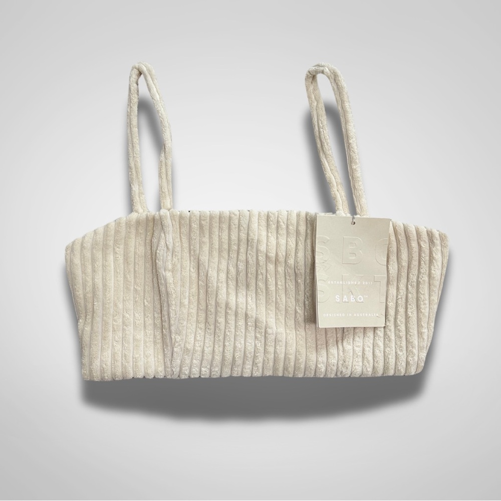 NWT Sabo Cream Zarlo Crop Top